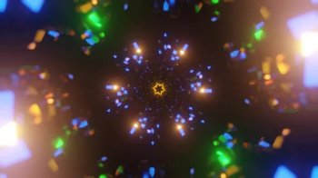 licsiren Beautiful Blue Green Trippy Pattern Animation with Sacred Geometry Light 4K MOV screenshot