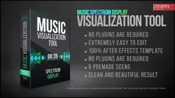 stevepfx Music Visualization Tool Reactive Audio Spectrum AEP screenshot