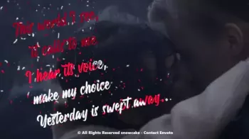 snowcake Lyrics Template Liquid Style AEP MOGRT screenshot