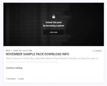 REQ: Ryos Nov 2022 Patreon Sample Pack screenshot