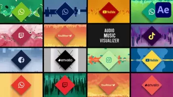 VFXgenerator Audio Music Visualizer AEP screenshot