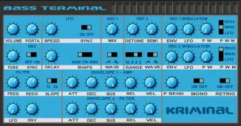 Kriminal Bass Terminal (inspired by Novation BassStation) VST WiN FREE screenshot
