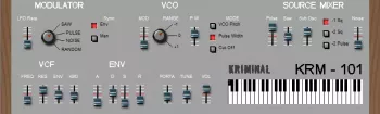 Kriminal KRM-101 (inspired by Roland SH-101) VST WiN FREE screenshot