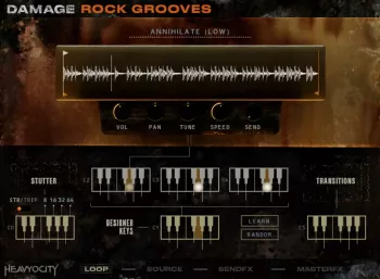 Heavyocity Damage Rock Grooves KONTAKT 屏幕截图