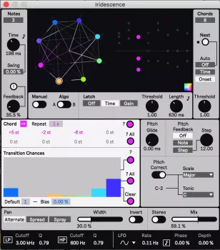 Dillon Bastan Iridescence Max for Live Device AMDX-ARCADiA screenshot