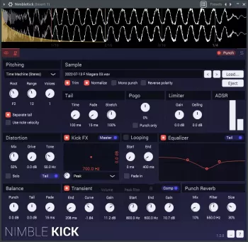 Nimble Tools Nimble Kick 1.1.0 VST3 x64 WiN screenshot