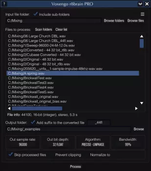 Voxengo r8brain PRO & TEOTE Update Pack v2.12 & v1.14-TCD screenshot