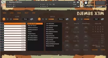 Strezov Sampling Djembe X3M KONTAKT (Player Edition) screenshot