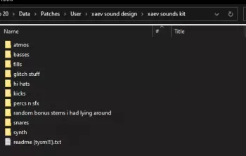 Xaev Xaev Sounds Kit WAV-ARCADiA screenshot
