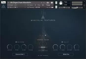 Dark Intervals Mandolin Textures KONTAKT screenshot