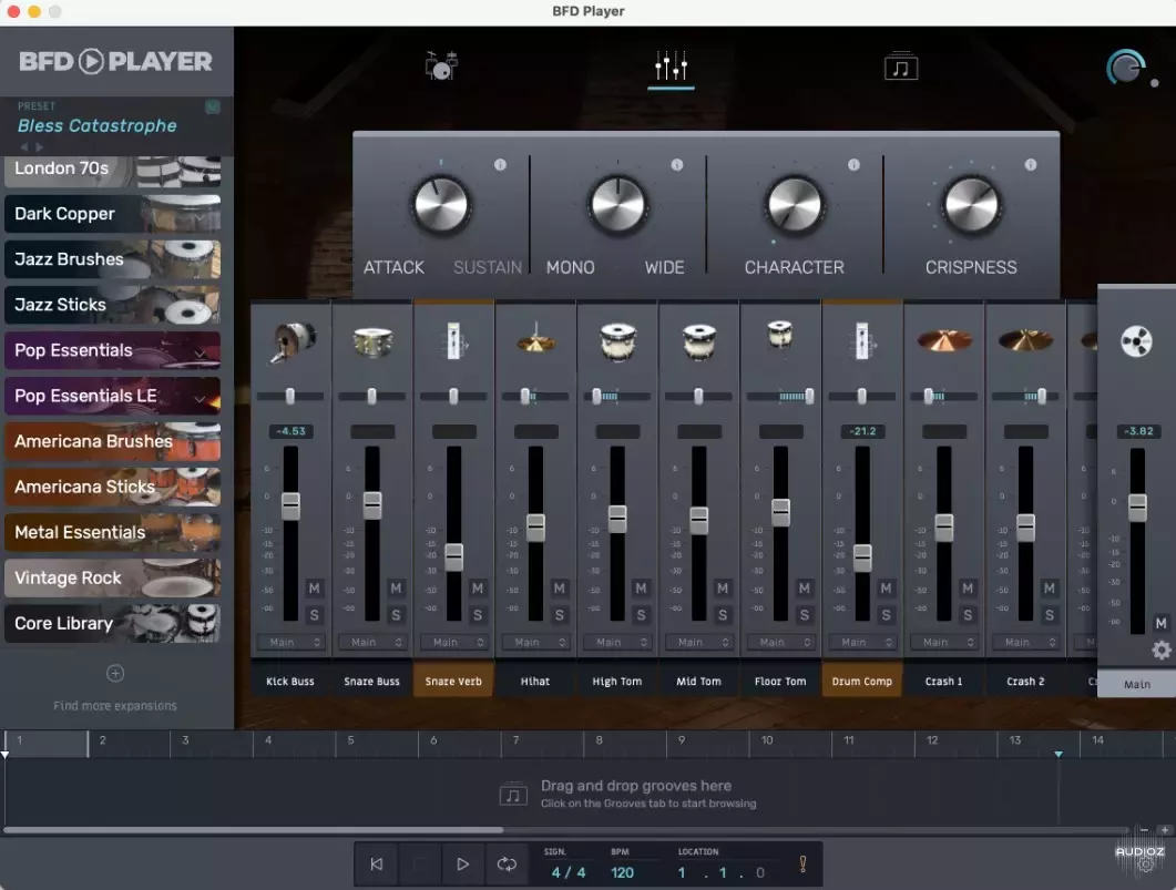 inMusic Brands BFD Player v1.2.0.31 VST VST3 AU AAX STANDALONE WiN MAC [FREE] screenshot