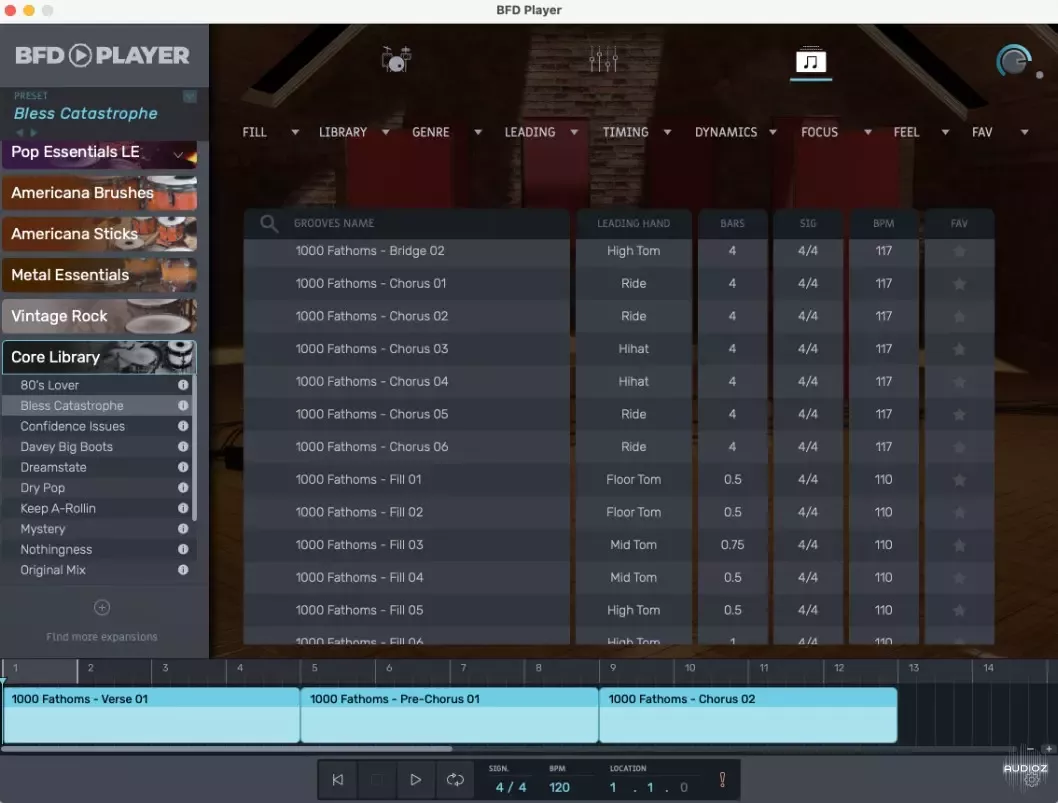 inMusic Brands BFD Player v1.2.0.31 VST VST3 AU AAX STANDALONE WiN MAC [FREE] screenshot