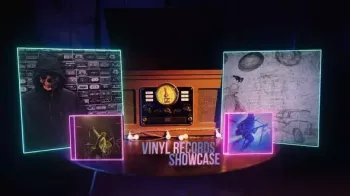 VideoHive Funky Vinyl Record Opener AEP screenshot
