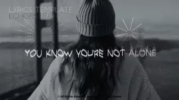 VideoHive Lyrics Template Echoes AEP screenshot