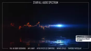 VideoHive Starfall Audio Spectrum AEP screenshot