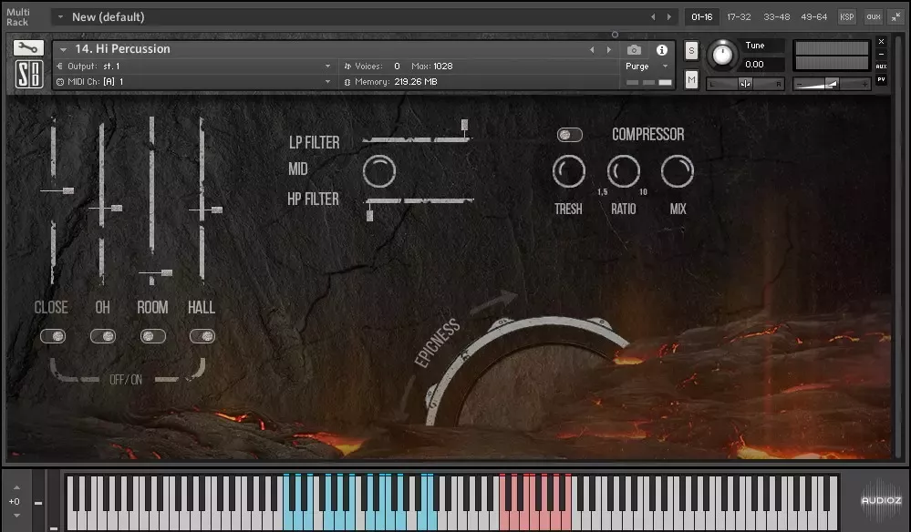 Splash Sound Epic Percussion 2 WAV MiDi KONTAKT [Free For Limited TIme] screenshot