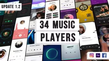 VideoHive Music Visualization Players For Instagram Story AEP screenshot
