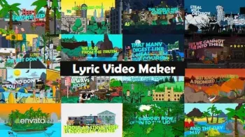 VideoHive Lyric Video Maker AEP screenshot
