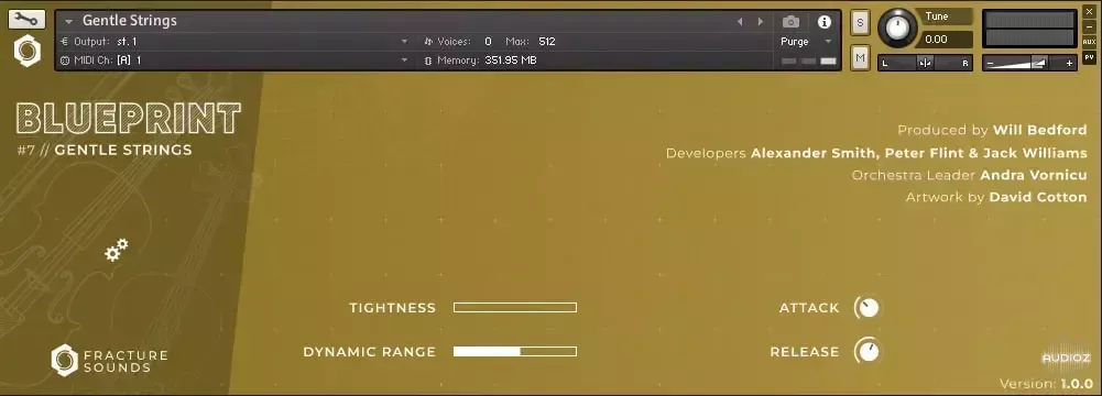 Fracture Sounds Blueprint Gentle Strings KONTAKT [FREE] screenshot