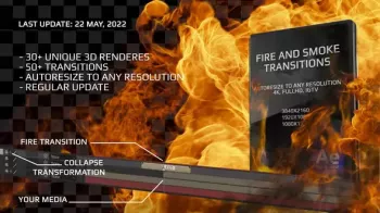 VideoHive Fire And Smoke Transitions AEP screenshot