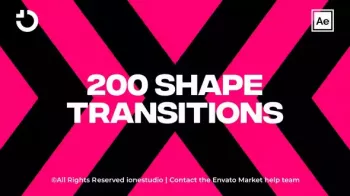 VideoHive 200+ Shape Transitions AEP screenshot