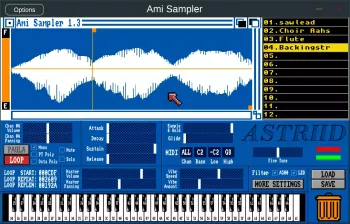 Astriid Ami-Sampler (Commodore Amiga) v0.7.1 VST3 AU LV2 STANDALONE LiNUX WiN MAC [FREE] screenshot