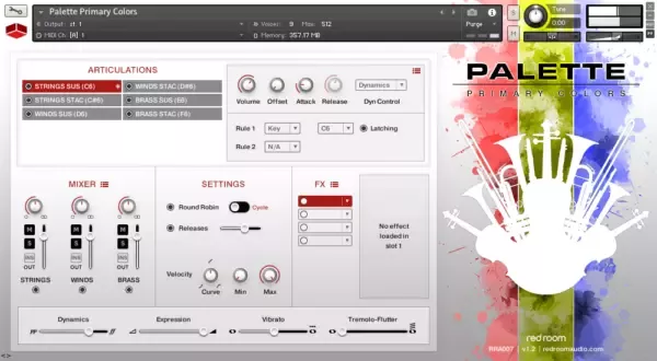 Red Room Audio Palette Primary Colors v1.2 KONTAKT [FREE] screenshot