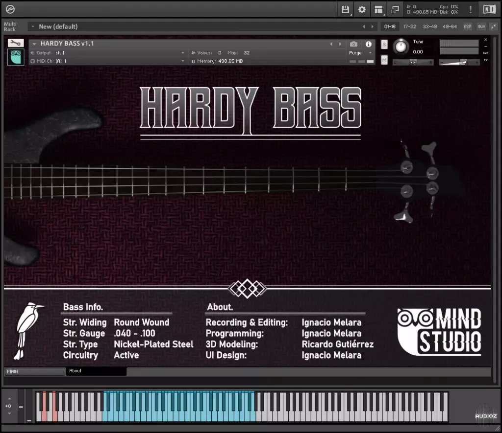 Oomind Studio Hardy Bass v1.1 KONTAKT [FREE] screenshot