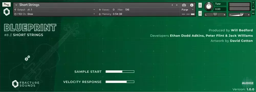Fracture Sounds Blueprint Short Strings KONTAKT [FREE] screenshot