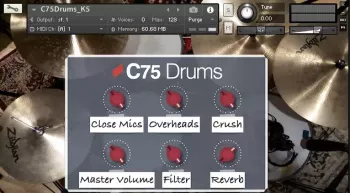 Carlos Bricio C75 Drums Kontakt [FREE] screenshot