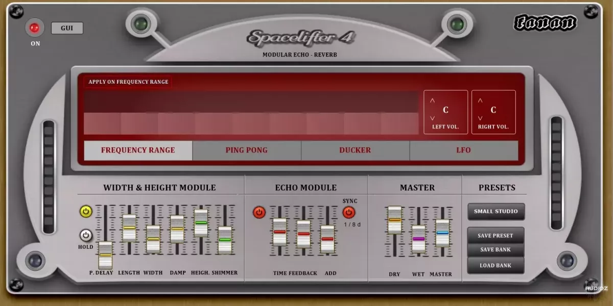 Fanan Team Pro Spacelifter 4 (Modular Echo-Reverb Space Effect) v1.0 x64 x86 VST VST3 WiN [FREE] screenshot