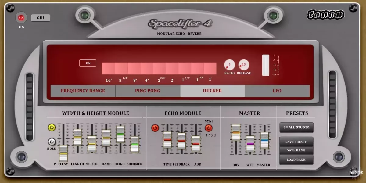 Fanan Team Pro Spacelifter 4 (Modular Echo-Reverb Space Effect) v1.0 x64 x86 VST VST3 WiN [FREE] screenshot