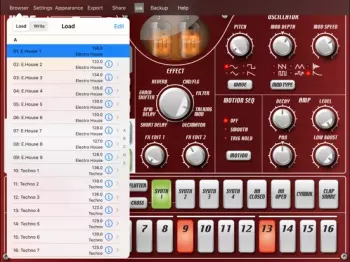 适用于iPad的Korg iELECTRIBE v1.7.3 [iOS]屏幕截图