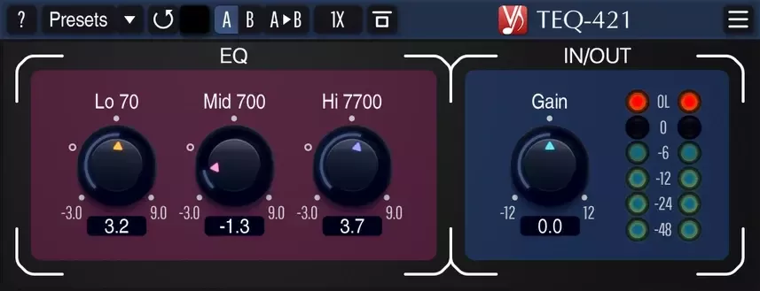 Voxengo TEQ-421 (Triple-Band Equalizer) v1.3 VST VST3 AU AAX WiN MAC [FREE] screenshot