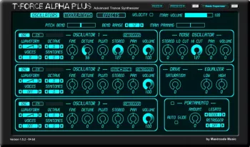 Mastrcode Music T-Force Alpha Plus Synthesizer v1.5.2 x64 x86 VST VST3 WiN [FREE] screenshot