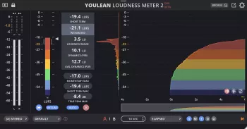 Youlean Loudness Meter 2 v2.5.7 RC2 x64 x86 VST VST3 AU AAX STANDALONE WiN MAC [FREE] screenshot