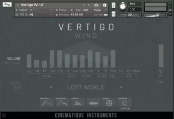 Cinematique Instruments Vertigo Wind CONTACT 屏幕截图