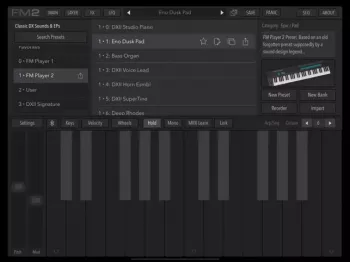 AudioKit FM Player 2：适用于iPad的DX Synth v2.7 [iOS]屏幕截图