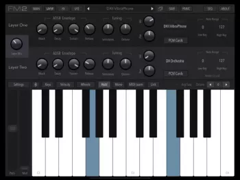 AudioKit FM Player 2：适用于iPad的DX Synth v2.7 [iOS]屏幕截图