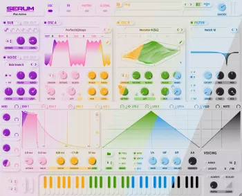 fadetoshlack Neuserum light skins for Serum VST-ARCADiA screenshot