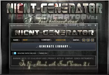 Native Instruments Nicnt-Generator v2.1 x64-TRACER screenshot