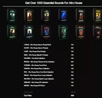 REQ: Savage Sounds The Continent Afro House Sample Pack screenshot