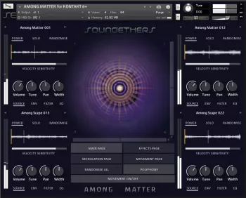 Soundethers Among Matter KONTAKT screenshot