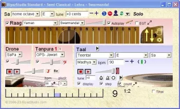 REQ: RiyazStudio Standard Indian Music Practice Software screenshot