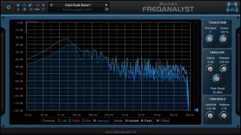 Blue Cat Audio Blue Cat's FreqAnalyst (Spectrum Analyzer) v2.5 x64 x86 VST VST3 AU AAX WiN MAC [FREE] screenshot
