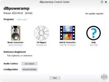 dBpoweramp Music Converter 2025.06.05 Reference screenshot
