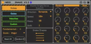 Maxime Dangles MDD SnAkE v3.2.3 M4L Device AMXD FREE screenshot
