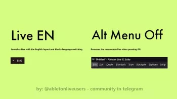 Abletonliveusers Live EN + Alt Menu Off screenshot