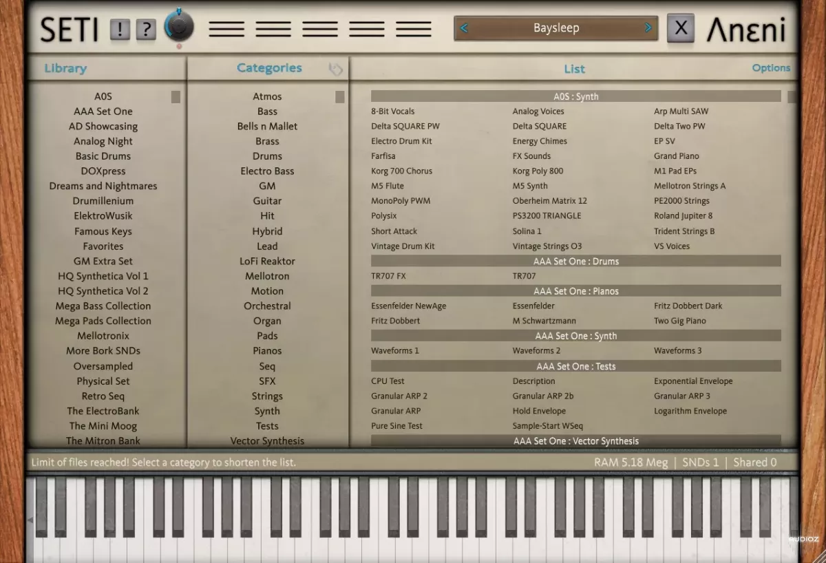 Keyboard Synthesizer and Piano SETI Aneni (Hybrid Sound Engine Synthesizer) v1.0.0 VST VST3 STANDALONE WiN screenshot Keyboard Synthesizer and Piano SETI Aneni (Hybrid Sound Engine Synthesizer) v1.0.0 VST VST3 STANDALONE WiN screenshot