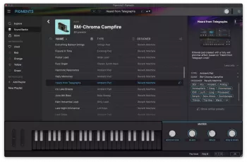 Reverb Machine Chroma Campfire Boards of Canada Synth Presets Arturia Pigments and Analog Lab Presets-ARCADiA screenshot